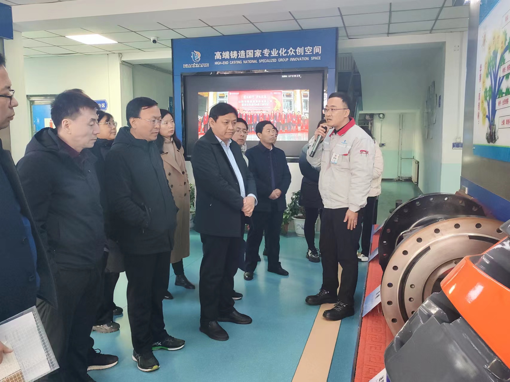 乡宁县职业中学校向导一行莅临我司旅行考察