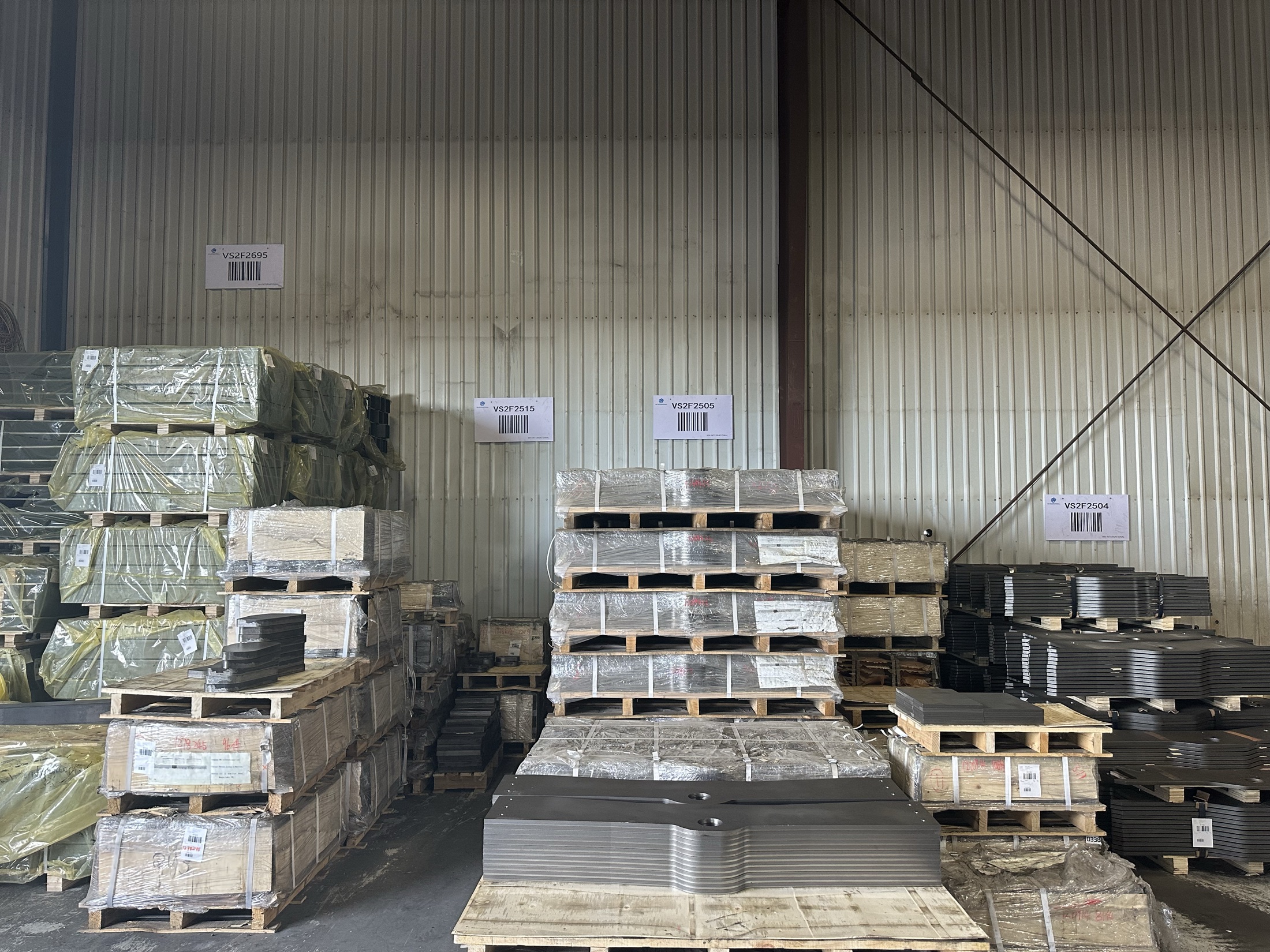 Barcoded, labeled inventory for SKU-level traceability
